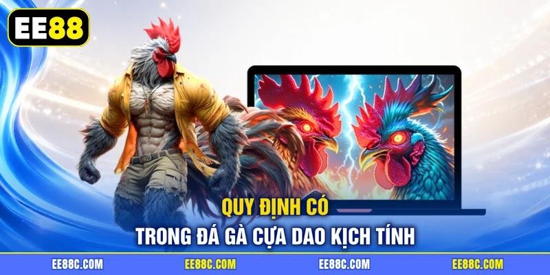 Quy định có trong đá gà cựa dao kịch tính